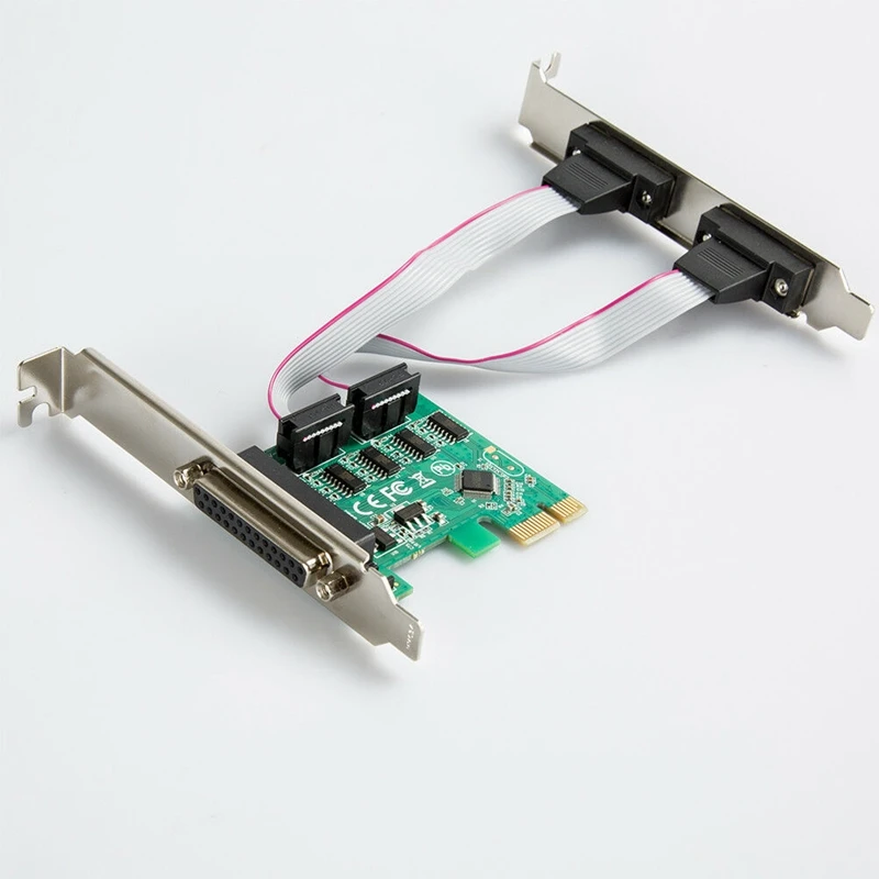 2 порта Serial последовательный порт + 1 DB25 принтер параллельный Pci-E Pci карта адаптер XR