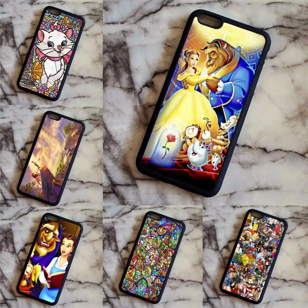 KETAOTAO Beauty and the Beast Arielle Mermaid Princess Phone Cases for iPhone 5 5S 6 6S 7 8 Plus X Case Soft TPU Rubber Silicone |