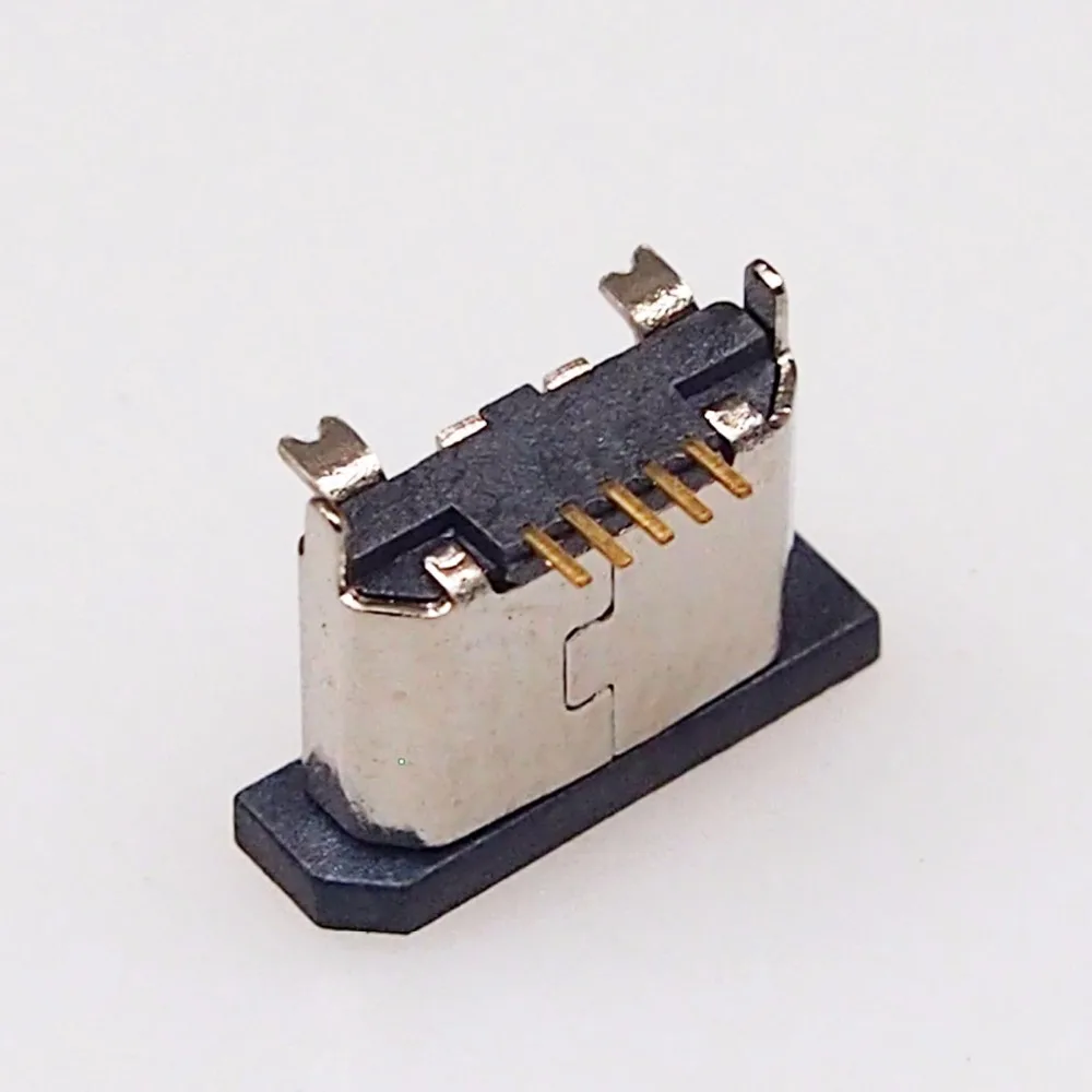 25 шт. вертикальный SMT Micro USB гнездовой разъем micro 5p 180 градусов SMT|battery charger red light|box