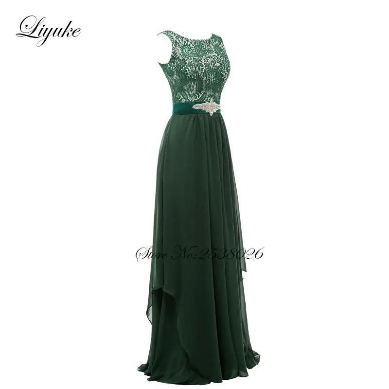 Liyuke кружевные шифоновые платья для подружек невесты официальное платье Простое