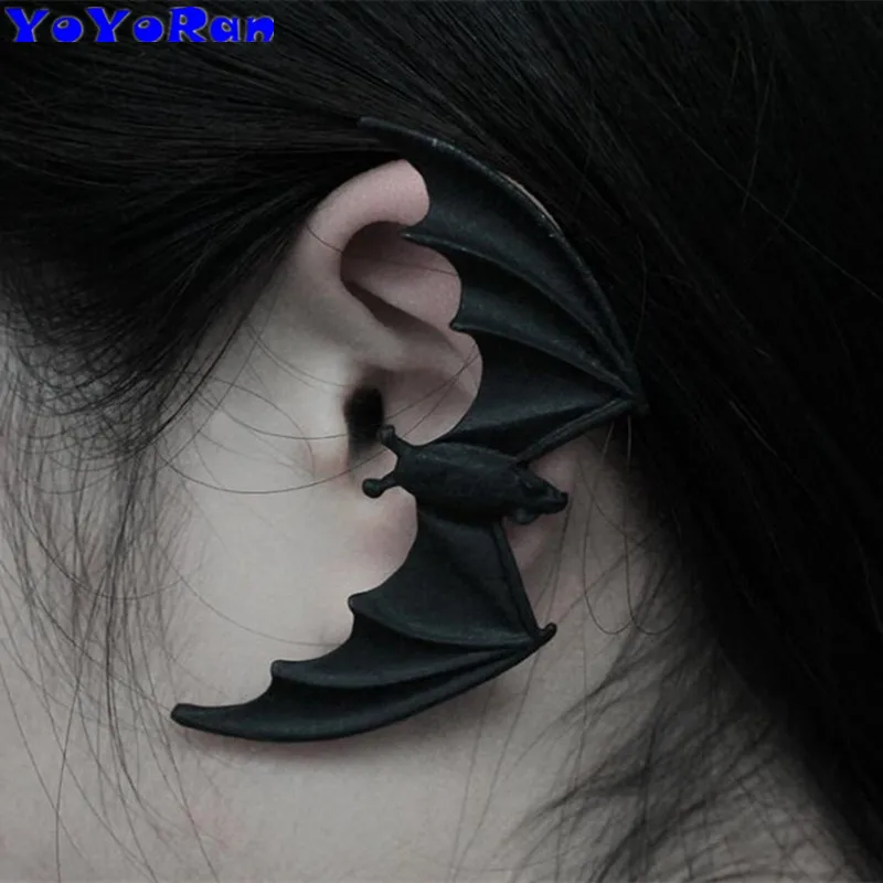 Серьги клипсы yoyooran 1 шт. с большими крыльями летучей мыши для мужчин и | Серьги-клипсы -32918694271