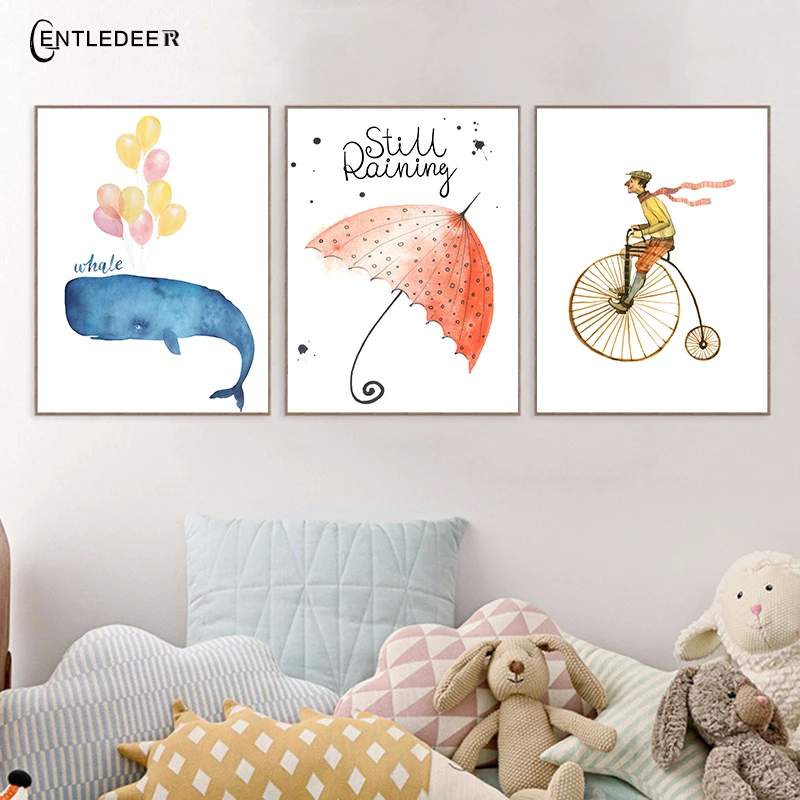 Черно-белые в скандинавском стиле летучая мышь настенные художественные плакаты