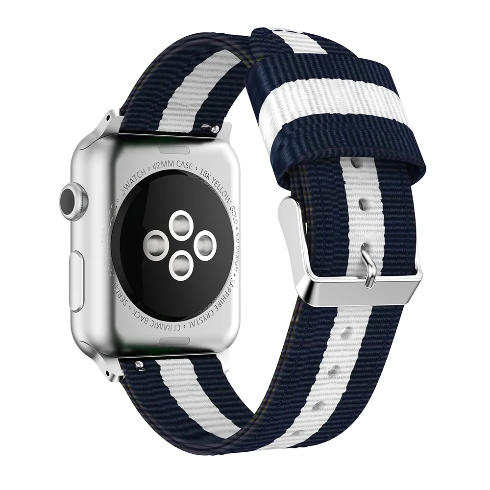Тканый нейлоновый ремешок для apple watch 42 мм/38 мм iwatch series 3/2/1 наручный браслет часов