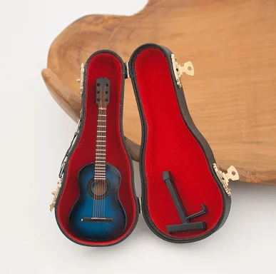 guitar-blue Реквизит для фотосъемки новорожденных скрипка аксессуары для гитары украшение-кукла аксессуары для детского украшения ребенок позирует и игрушки - Цвет: guitar-blue