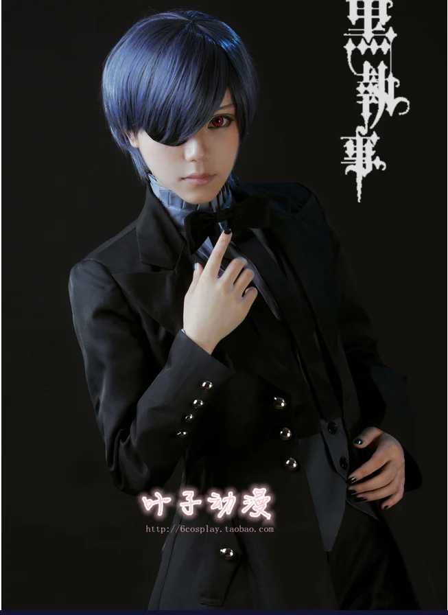 Новинка Черный Батлер Kuroshitsuji Небесный Phantomhive Косплей Костюм злых черных искусств