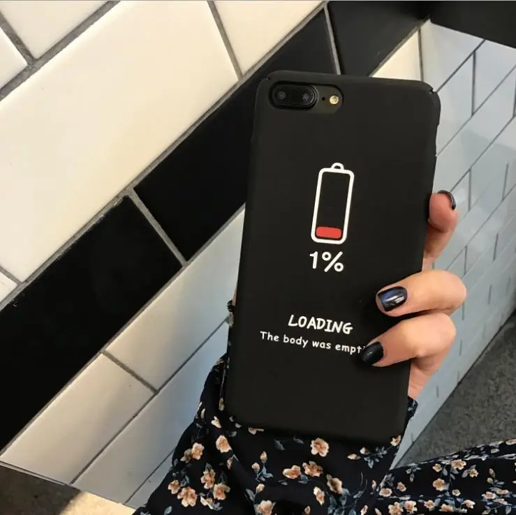 Чехол для iphone 7 8 X 6 чехлы S s чехол XR XS Max Plus симпатичный жесткий с рисунком черный