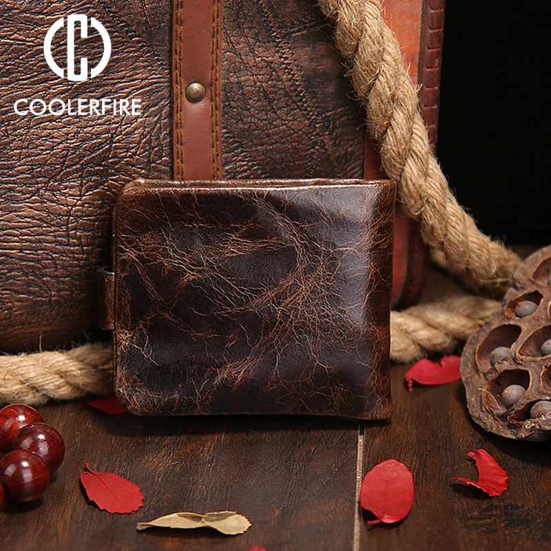 New Men Long Short Wallets Brown Bifold Wallet Mens Brand Leather Card Holder Money Cash Wallet Purses Pockets PJ092