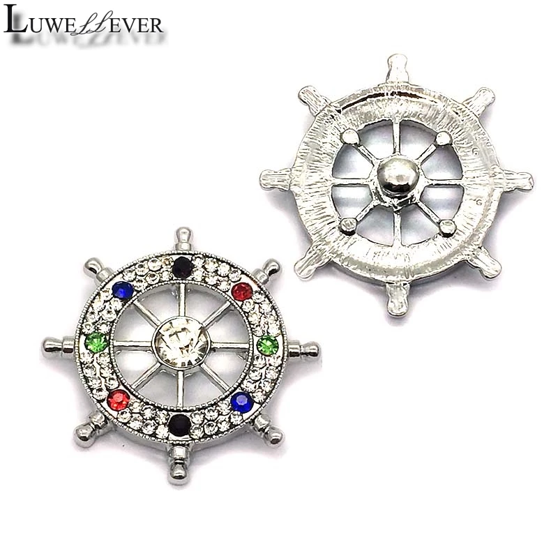 

Hot Component w244 Crystal 18mm 30mm Metal Snap Button For Bracelet Necklace Interchangeable Jewelry Women Accessorie Findings