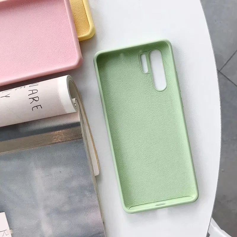 Жидкий Силикон карамельных цветов мягкий ТПУ чехол для Huawei P20 Lite P30 Pro Mate 20 10 9 P10 Plus