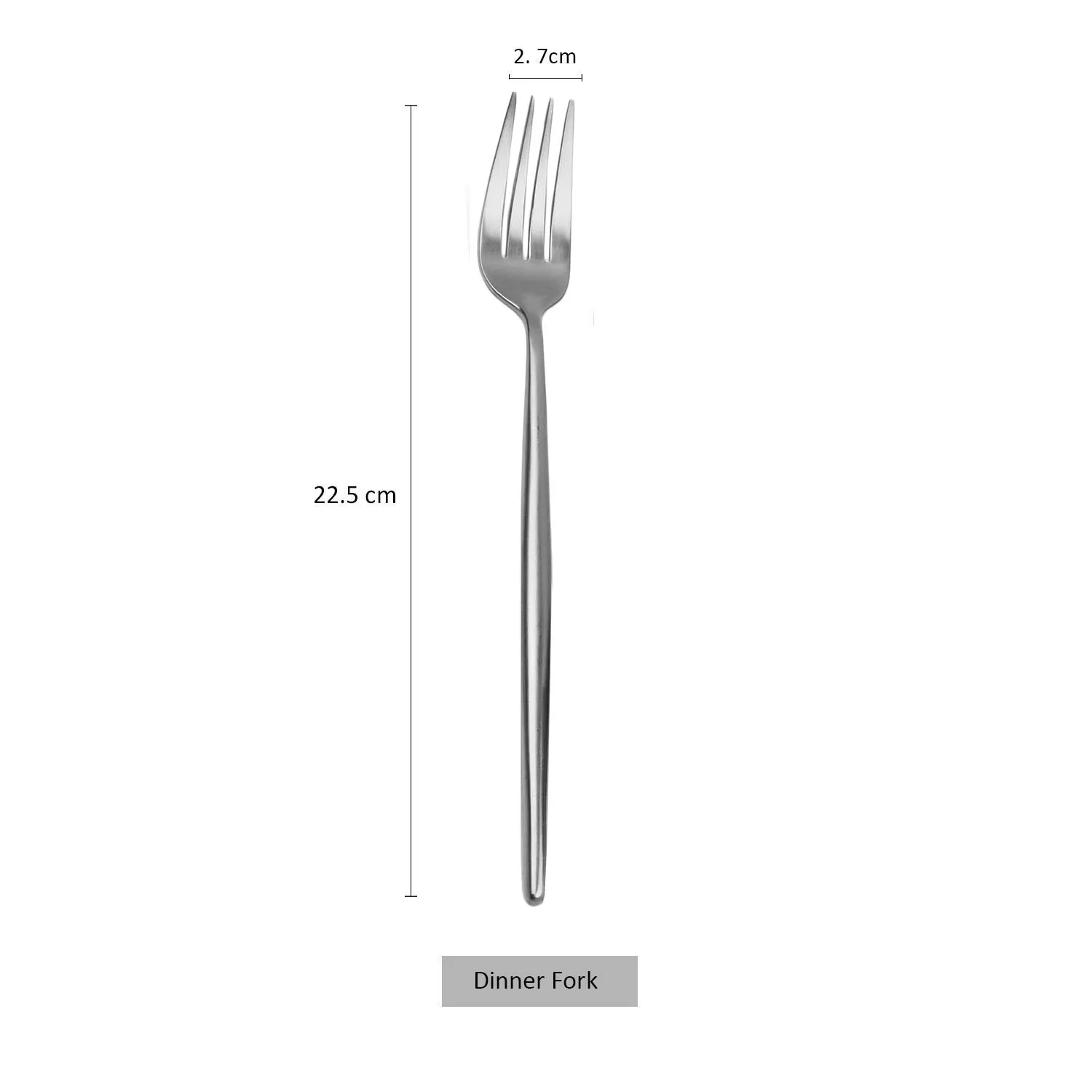 Dinner Fork 18/10 столовая посуда из нержавеющей стали набор серебристый цвет, набор столовых приборов Западная Посуда классический столовый набор ножей вилка обеденный набор для ресторана - Цвет: Dinner Fork