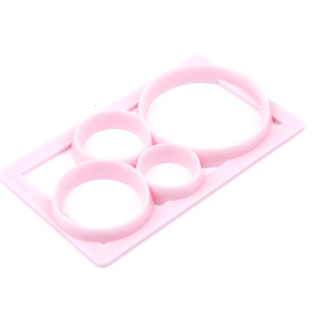 1 pc круглой формы Пластик Fondant (сахарная) Оригинальные формочки для печенья в виде
