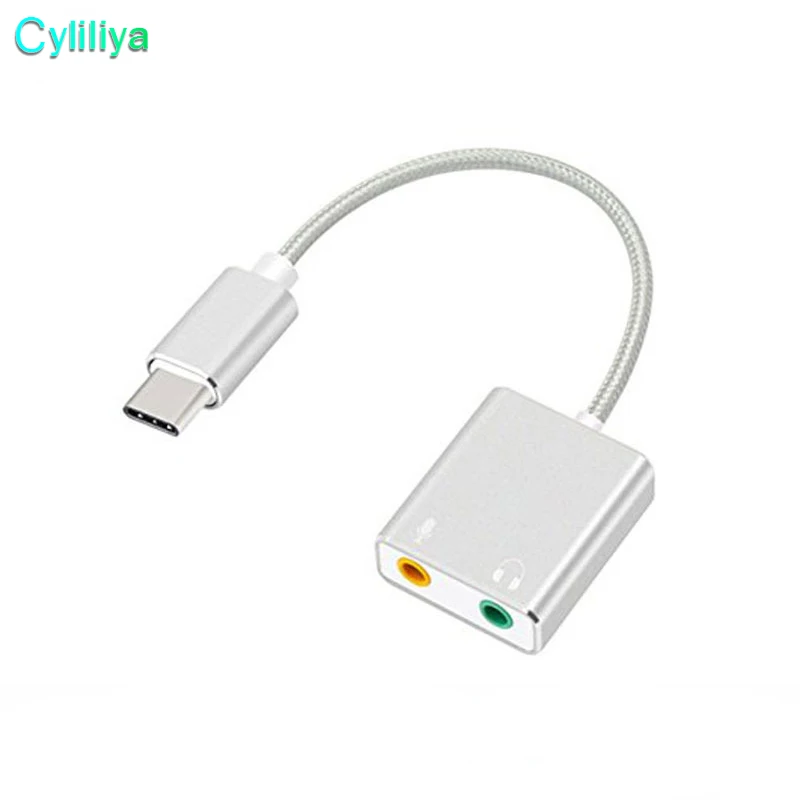 USB-C Type-C Adapter Cable with 3.5mm 3D Stereo Sound Soundbox Earphones Plug and Speaker Microphone Jack | Мобильные телефоны и