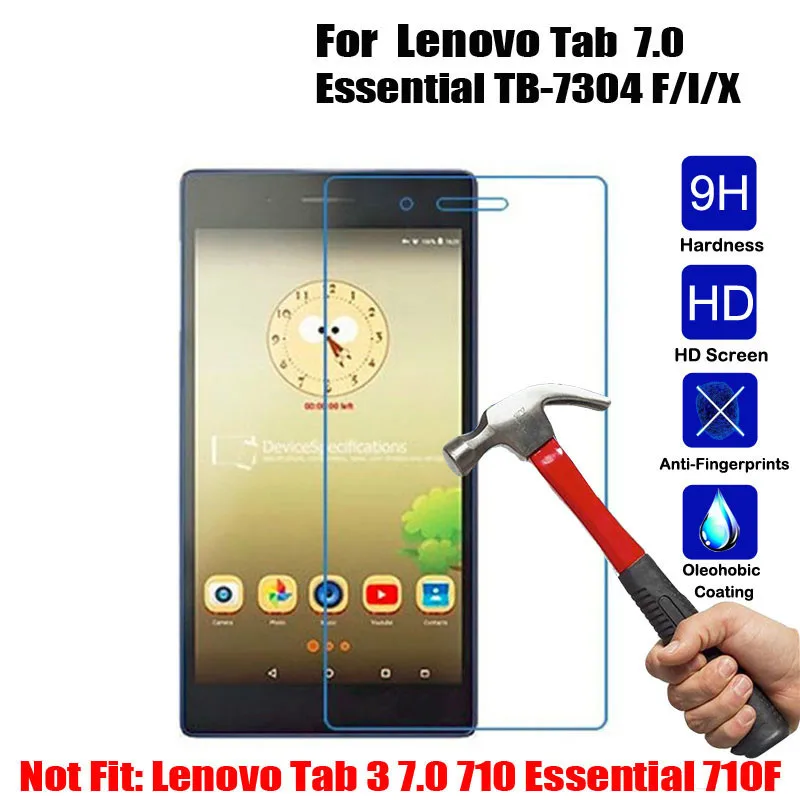 2 шт. 0 3 мм закаленное стекло для планшета Lenovo Tab 7 Essential TB 7304 F/I/X Взрывозащищенная