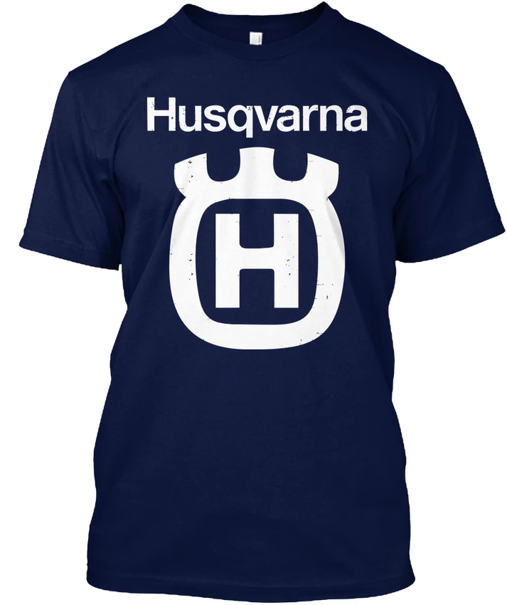 Удобные винтажные футболки Husqvarna H популярные без тегов топы|Мужские футболки| |