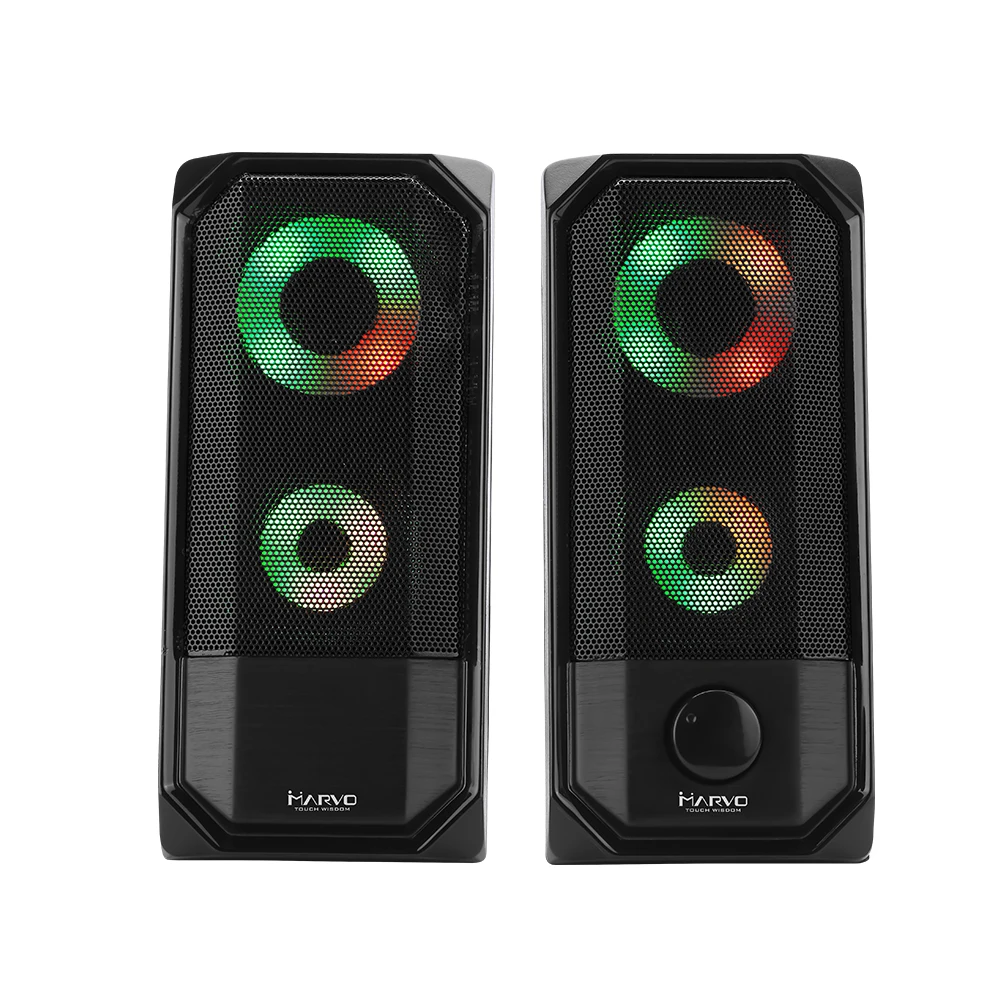 MARVO SG 265 USB Power ed Stereo Speaker s 2 0 стерео регулятор громкости Audio светодиодный динамик
