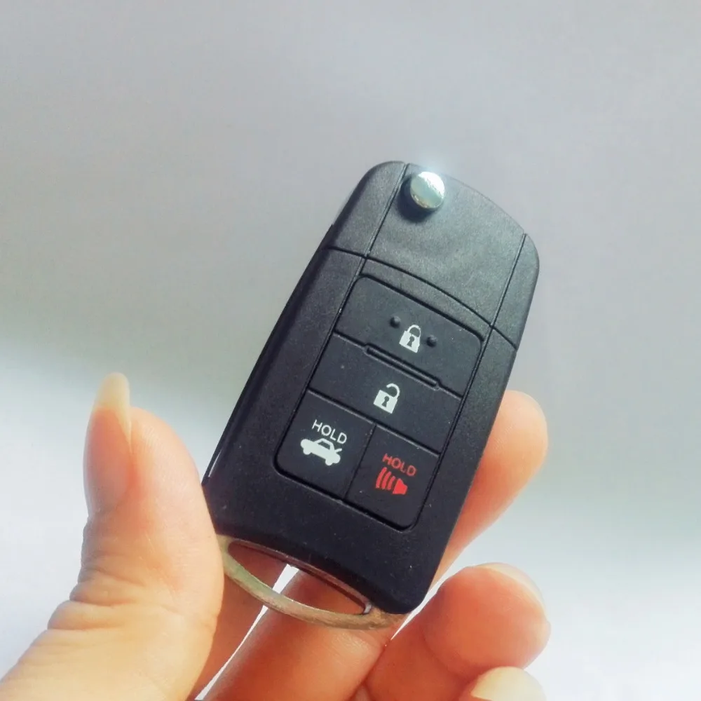 

4 кнопки Замена корпуса Складной флип дистанционный ключ Keykess чехол Fob для Toyota Prius RAV4 Camry