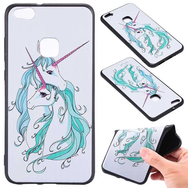 For HUAWEI P10 P20LITE Phone Case Soft TPU Silicon Huawei P8 LITE 2017 Unicorn Printed Covers Fundas |