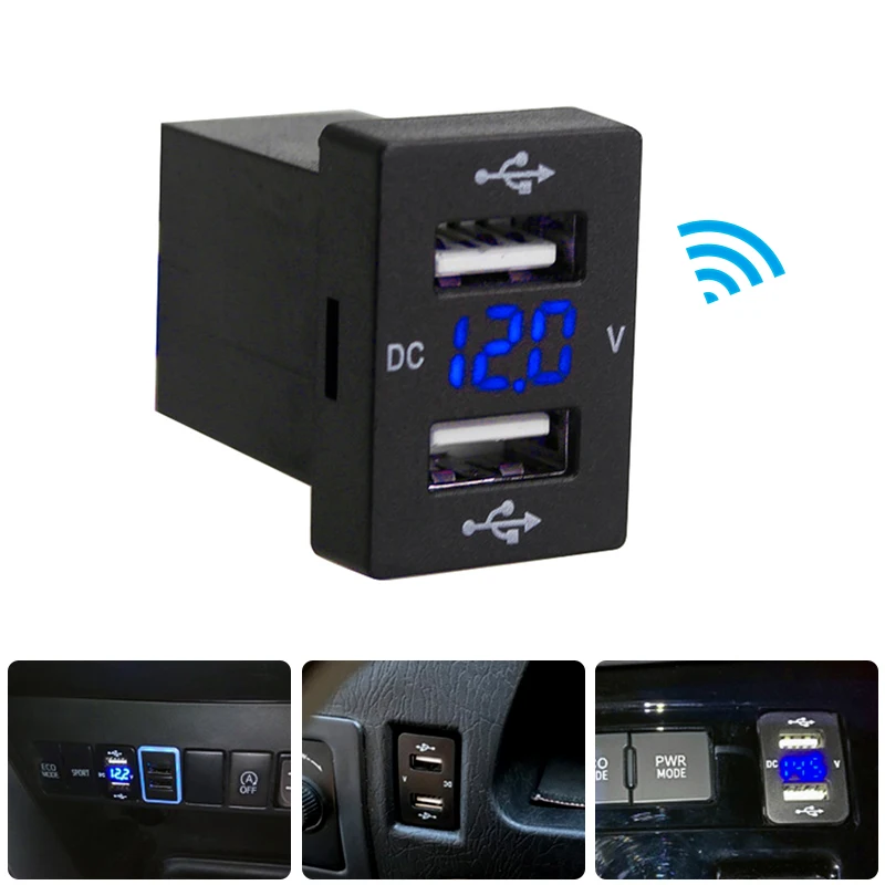 Рекламное Автомобильное зарядное USB устройство 2 1 а 12 24 В быстрая зарядка
