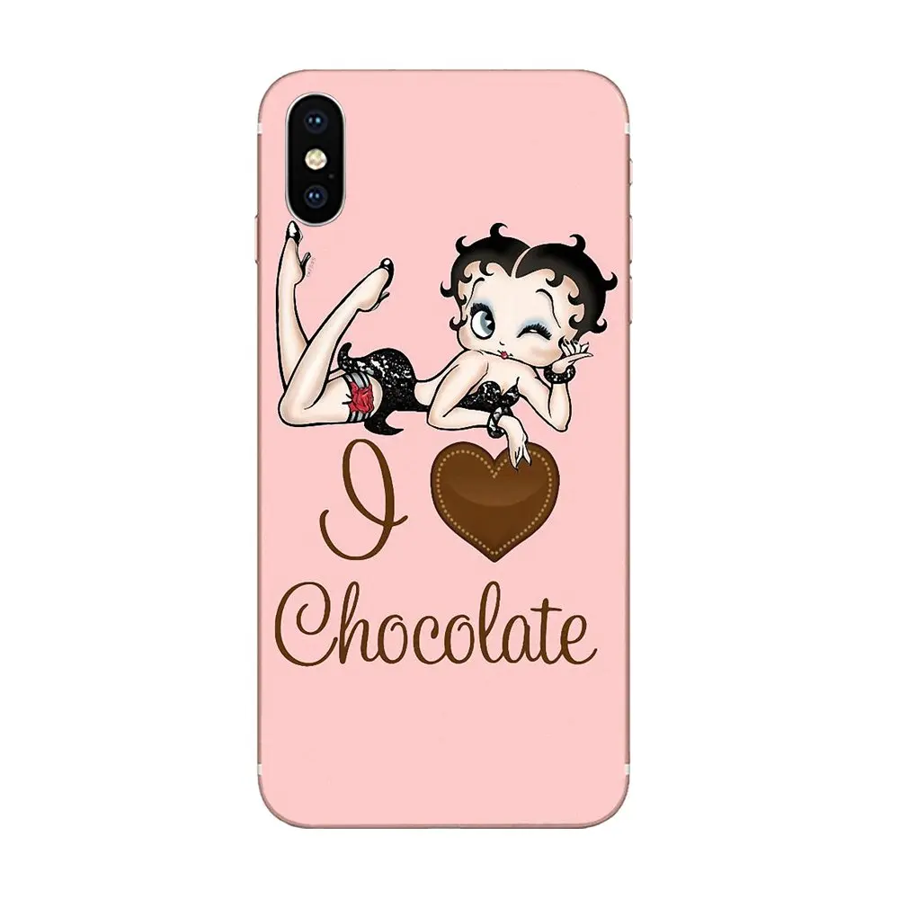 Великолепный Betty Boop лучший ТПУ чехол для сотового телефона Apple iPhone 4 4s 5 5C 5S SE 6 6S 7 8