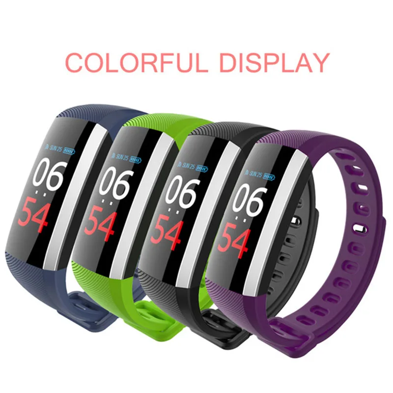 HEINO Bluetooth красочный сенсорный экран Smartband кровяное давление смарт браслет usb