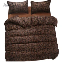 janeyu 2019 bedding set super king size duvet cover leopard bedding 34pcs bed set v pattern bed linen flat sheet adult bed set