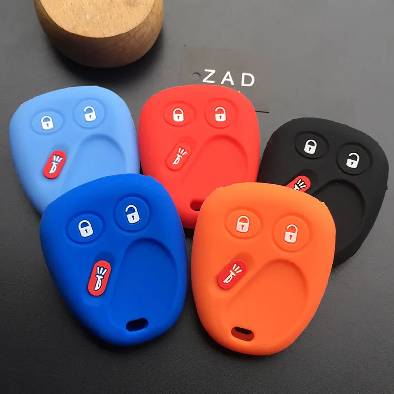 Чехол для автомобильного ключа ZADsilicone резиновый чехол GMC Buick Ranier Chevy Trailblazer S10 Envoy