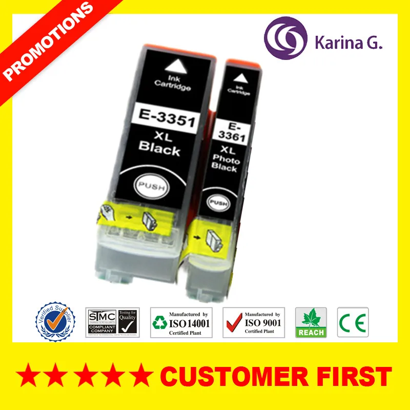 33XL T3351 T3361-T3364 совместимый чернильный картридж для принтера Epson XP-530 XP-630 XP-635 XP-830 XP-540 XP-640 XP-645 XP-900 и т. д - Цвет: See figure