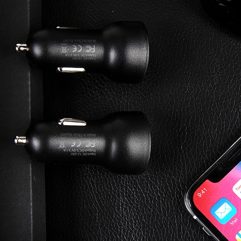 12V двойной порт USB Автомобильное зарядное устройство Красный светодиодный цифровой дисплей напряжения адаптер для смартфонов планшетных ПК