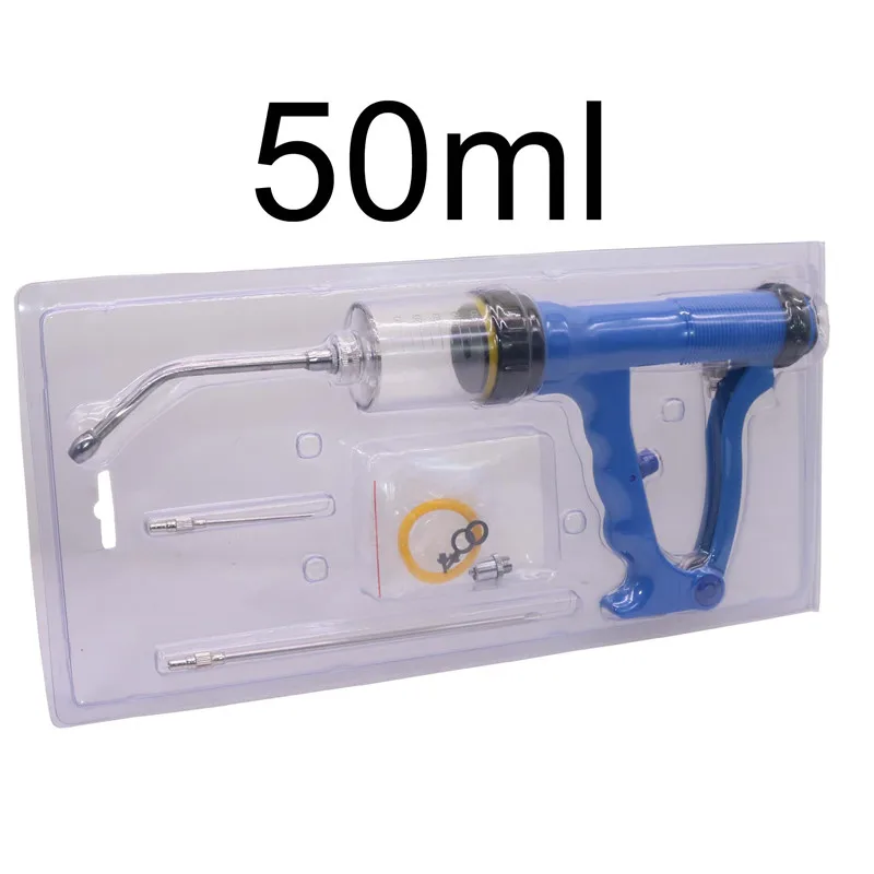 50ml 1 шт. Drencher медицинское устройство для наполнения крупного рогатого скота курица голубь птица кролик свинья овца 20 мл 30 мл 50 мл шприц-аппликатор - Цвет: 50ml