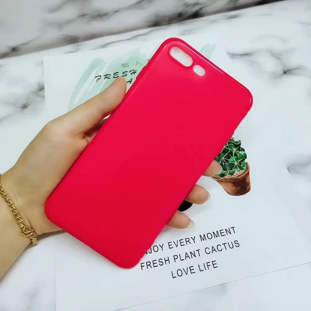Red Чехол для Honor 7A Pro, Ударопрочный Мягкий силиконовый чехол для Honor 7 A Pro 7A, матовый тонкий чехол-бампер из ТПУ для huawei Honor 7A DUA-L22 5,45 - Цвет: Red