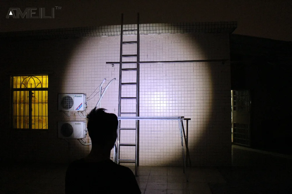 Светодиодный фонарик XML T6 2000Lm на голову с изменяемым фокусом и питанием от