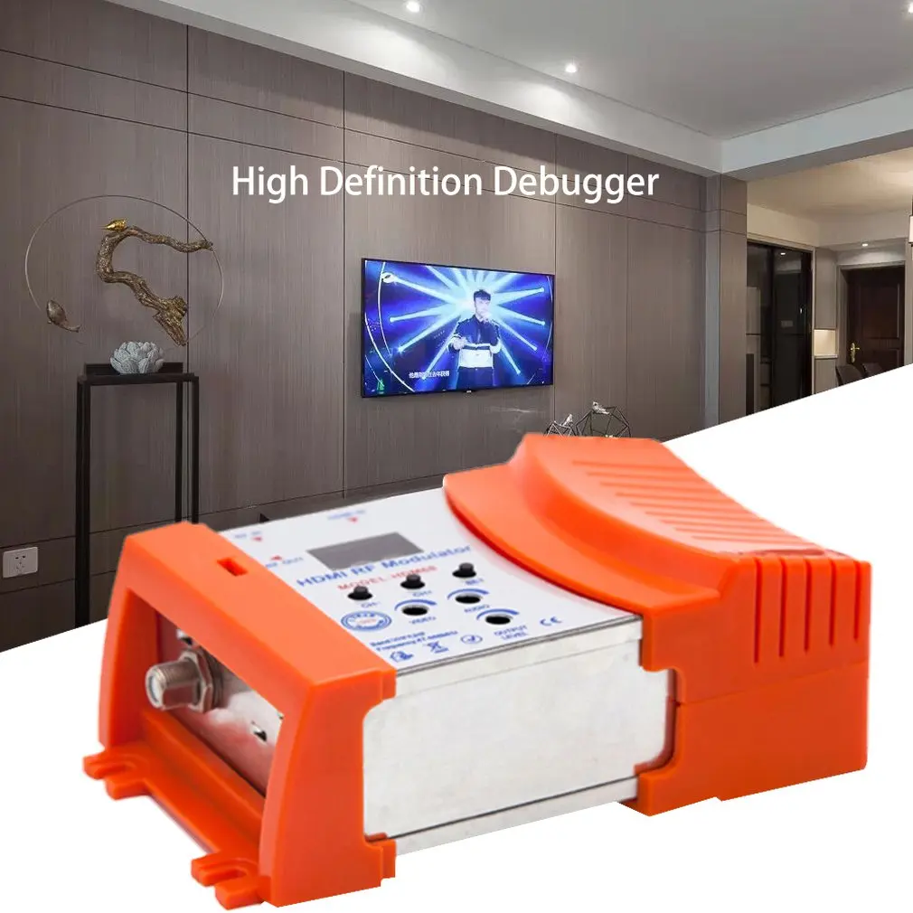 HDM68 модулятор цифровой RF HDMI-совместимый AV в преобразователь VHF UHF PAL/NTSC Стандартный