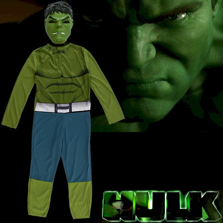 Новое Детское платье Marvel Incredible Hulk маскарадный костюм супергероя для мальчиков на