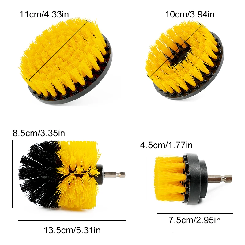 Электрическая дрель набор кистей пластиковая круглая Чистящая Щетка для ковра