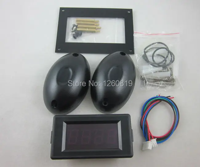 Цифровой Красный светодиодный счетчик людей 12 В 4 фотоэлектрический детектор