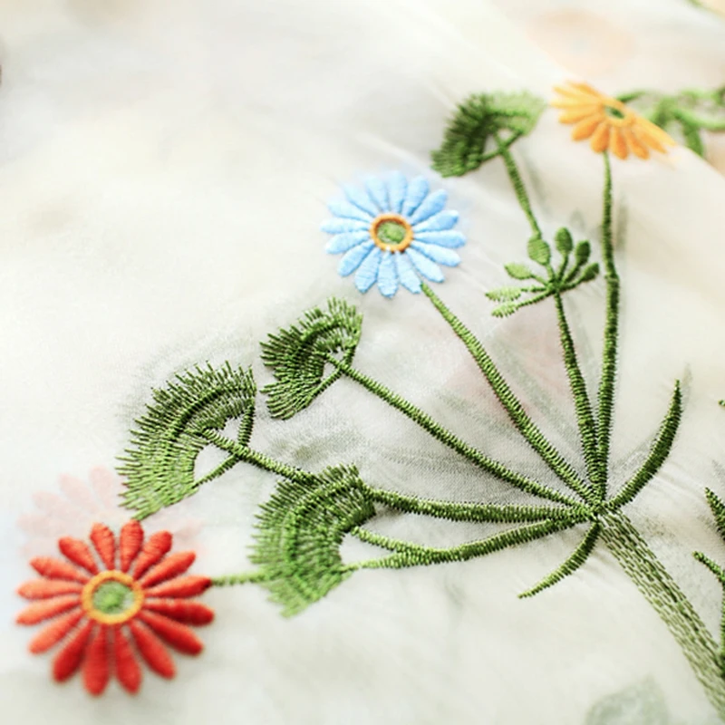 Пасторальные тюлевые занавески с бабочками римские вышивкой для кухни гостиной