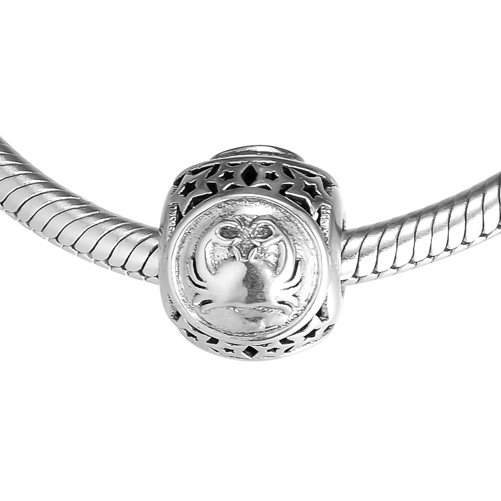 

CKK 925 Sterling Silver Cancer Star Sign Charms Fashion Beads Fits Original Bracelets & Bangle DIY Jewelry