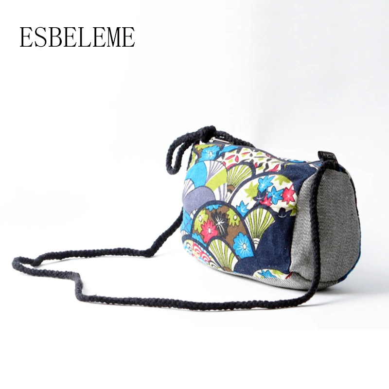 2019 для женщин Сверхлегкий хлопковая ткань с цветами Сумка Женский Китай