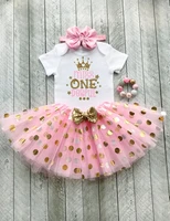 personalized pink glitter crown princess birthday bodysuit onepiece ake smash vest top tutu toodles outfit set party favors