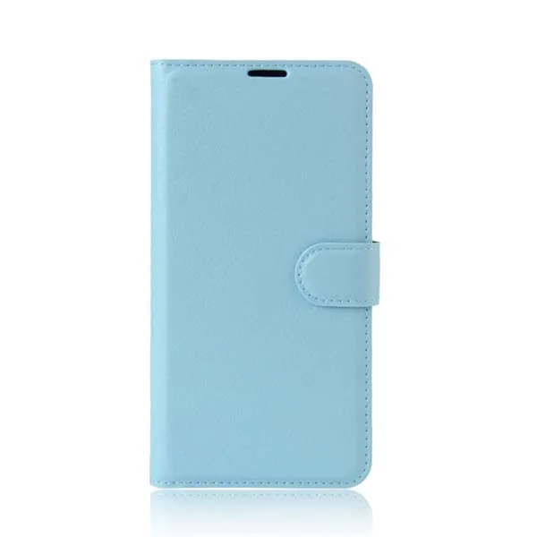 Blue YINGHUI личи кожи чехол для телефона из искусственной кожи для Wiko Wim Lite - Цвет: Blue