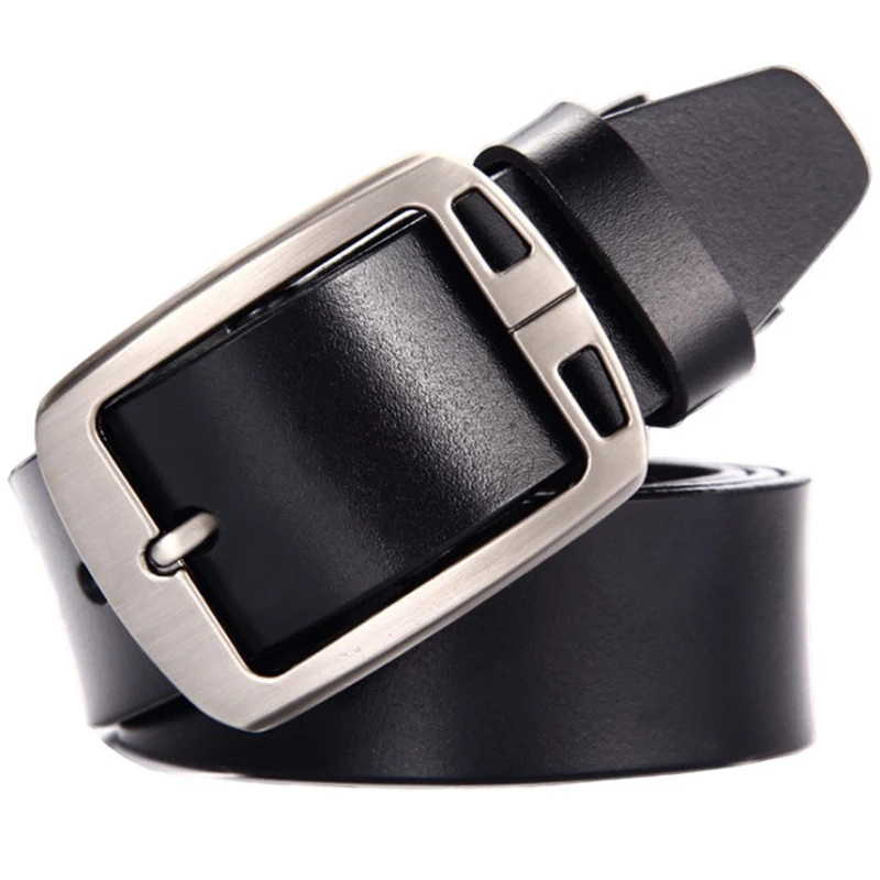 

Black Brown Belt Men 150 Cm and 155 Cm Size Split Leather Belts Male Cinturon