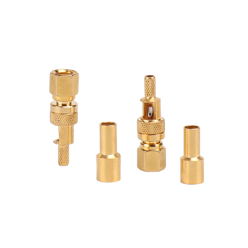 Sindax SMC female connector straight head RF coaxial connectors SMC-CK-1.5 50 Ohm Crimp type headphone jack 10pcs | Обустройство дома