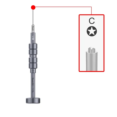 C Pentalobe 0.8 Высокоточная 3D отвертка Y0.6 0,8 Pentalobe для iPhone XR X 8 8 P 7 7P 6S 6 Магнитный Отвертка ремонтные инструменты - Цвет: C Pentalobe 0.8