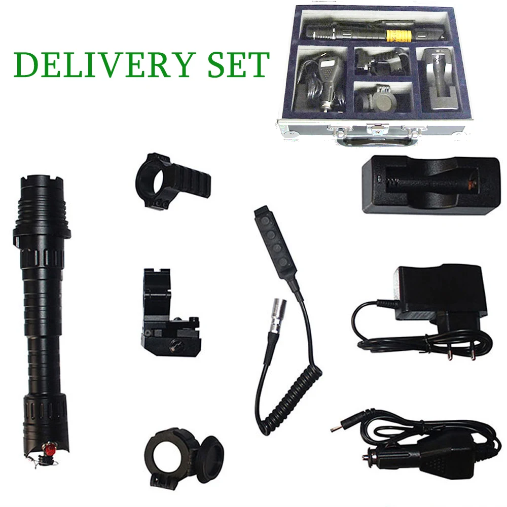 Drop shipping Laserspeed Handheld adjustable 50mw green laser designator flashlight for rifle and outdoor hunting |