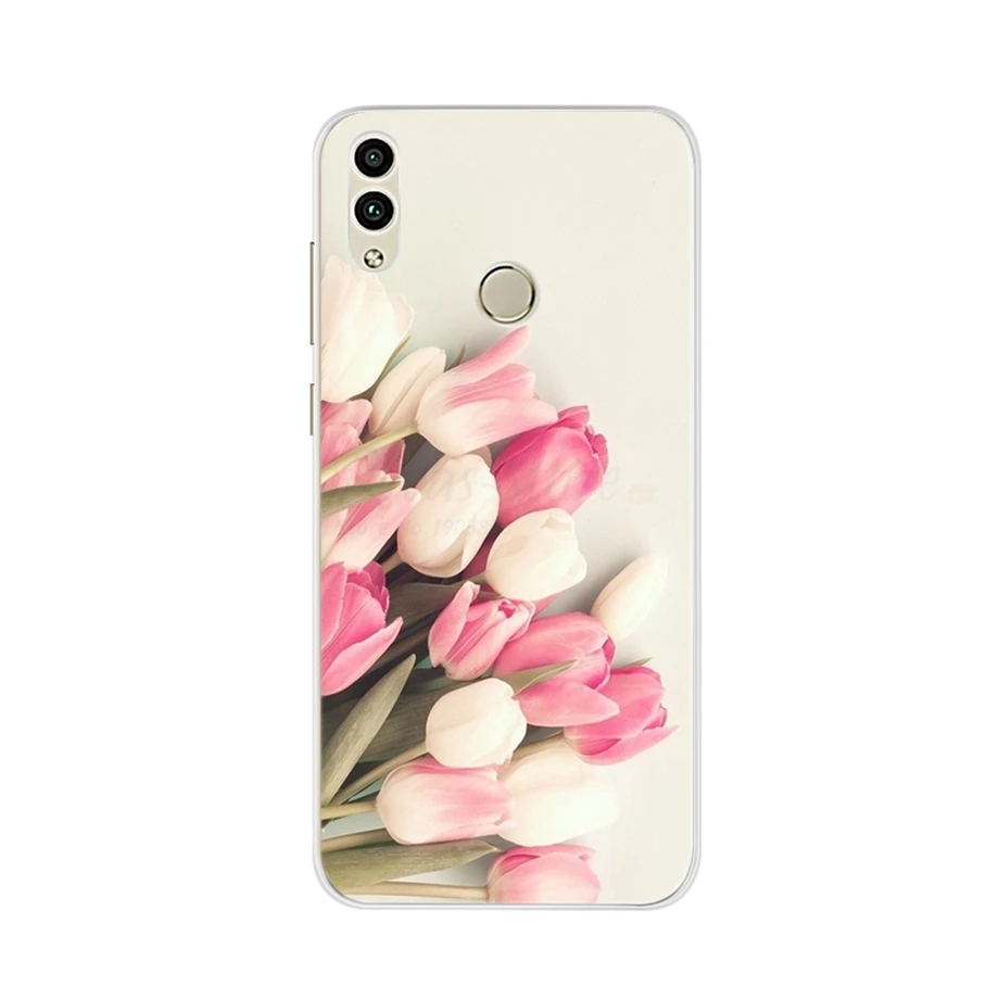 Чехол для Huawei Honor 8C мягкий силиконовый бампер из ТПУ чехлы чехол телефона 6 26