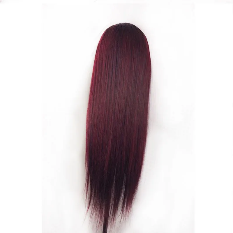 1B/Red Ombre 99J 13х6 кружевные фронтальные человеческие волосы парики с детскими