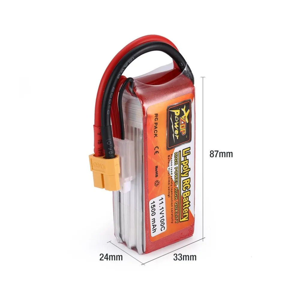 ZOP Мощность 11 1/14 8 V 1500 мА/ч 100C 3/4S 1 P Lipo Батарея XT60 штекер Перезаряжаемые для