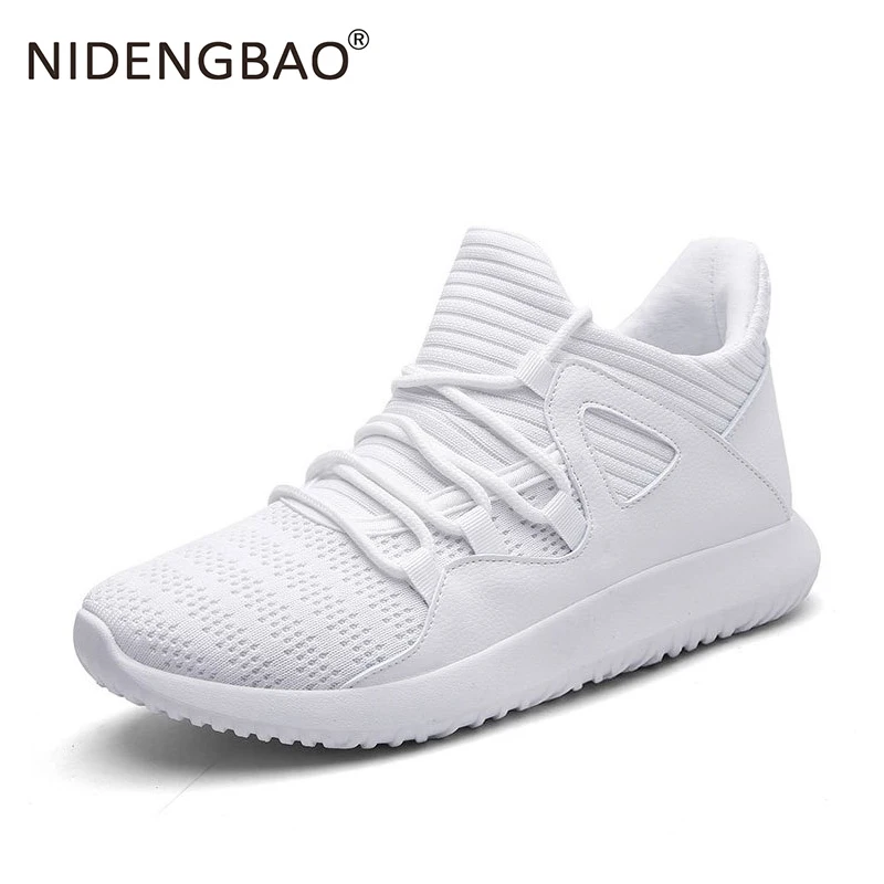 Male Sneakers Mesh Breathable Running Shoes Men Black Red White Anti Slip Outdoor Sport Shoes Athletic Training Footwear for Men