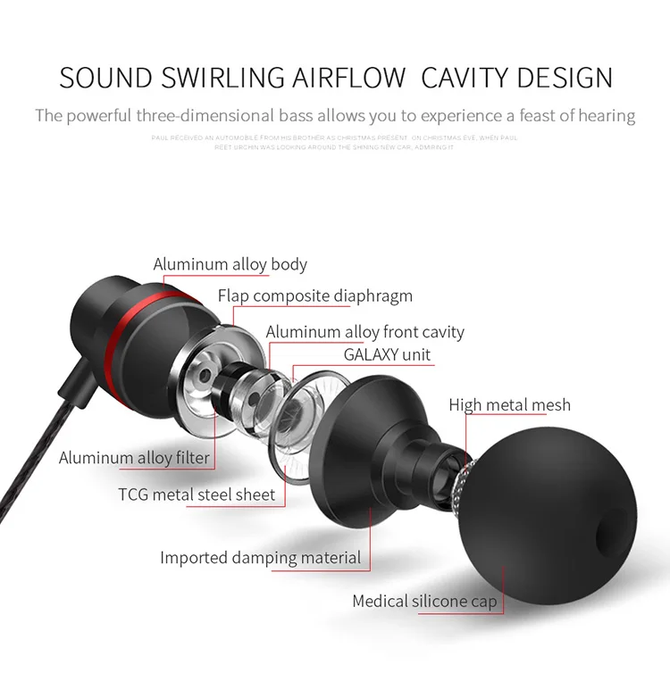 GIAUSA G83 HIFI спортивные наушники с HD микрофоном, модные наушники, Бас Сабвуфер, проводные наушники-вкладыши, наушники для телефона/ПК, стерео звук
