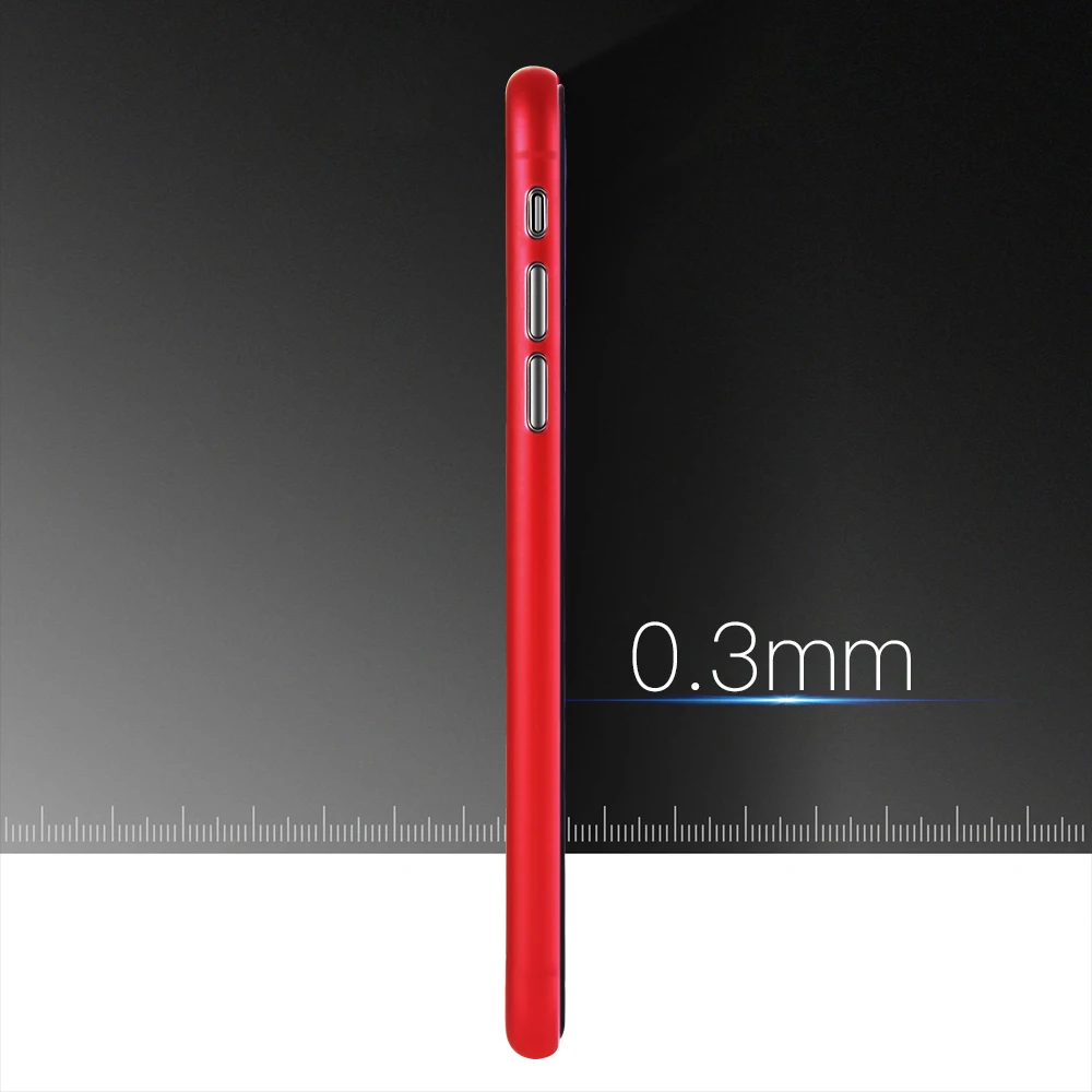 For iPhone X Case 0.3mm Ultra Thin Slim Matte Soft 10 7 8 Plus Flexible PP Durable High Quality Mat PC Cover |